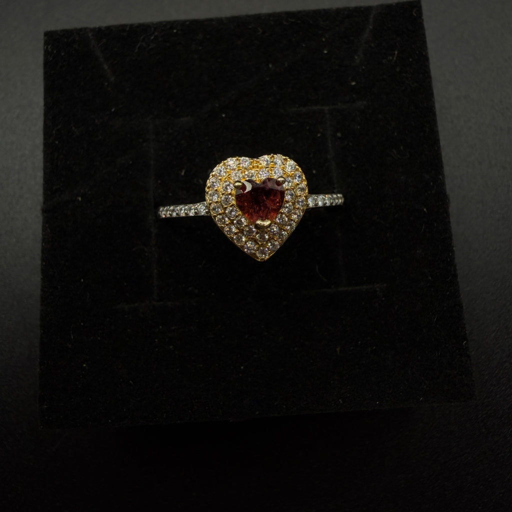 Garnet S925 Adjustable Ring
