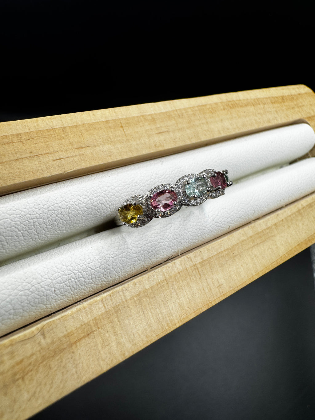 Rainbow Tourmaline Ring