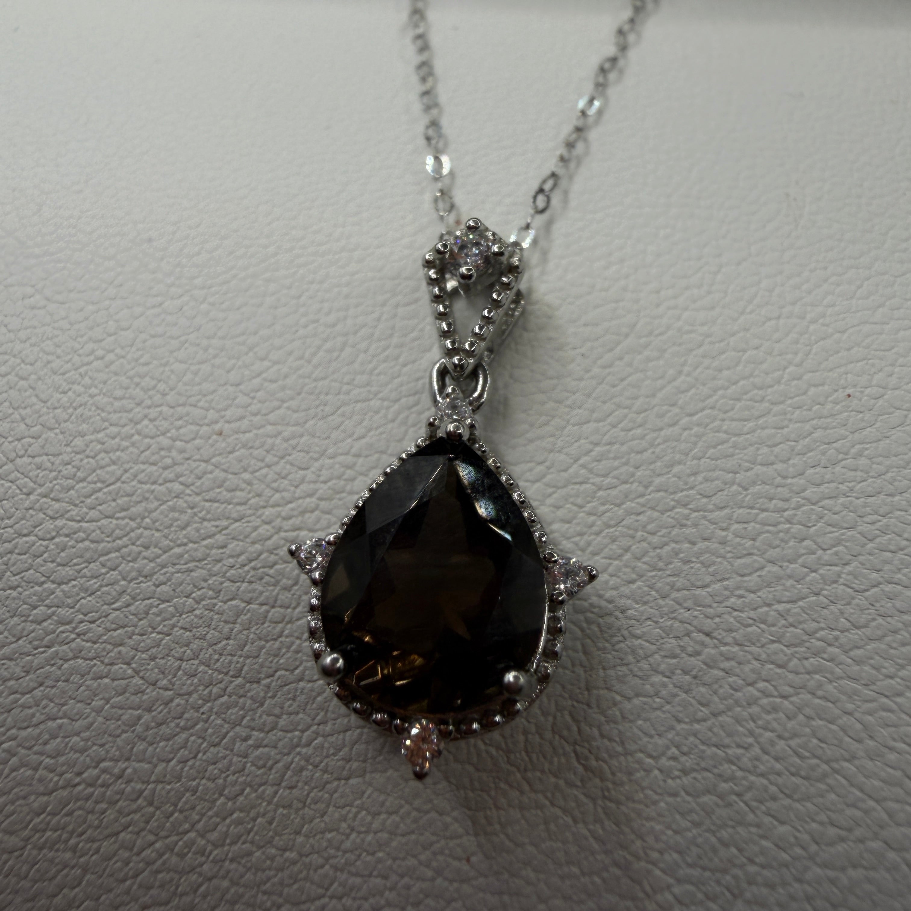 Smokey Quartz S925 Necklace