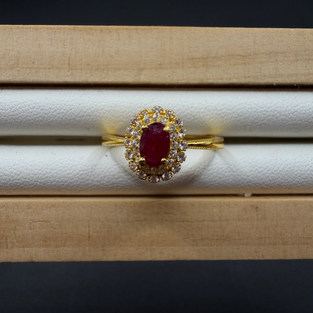 Ruby S925 Adjustable Ring