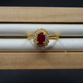 Ruby S925 Adjustable Ring