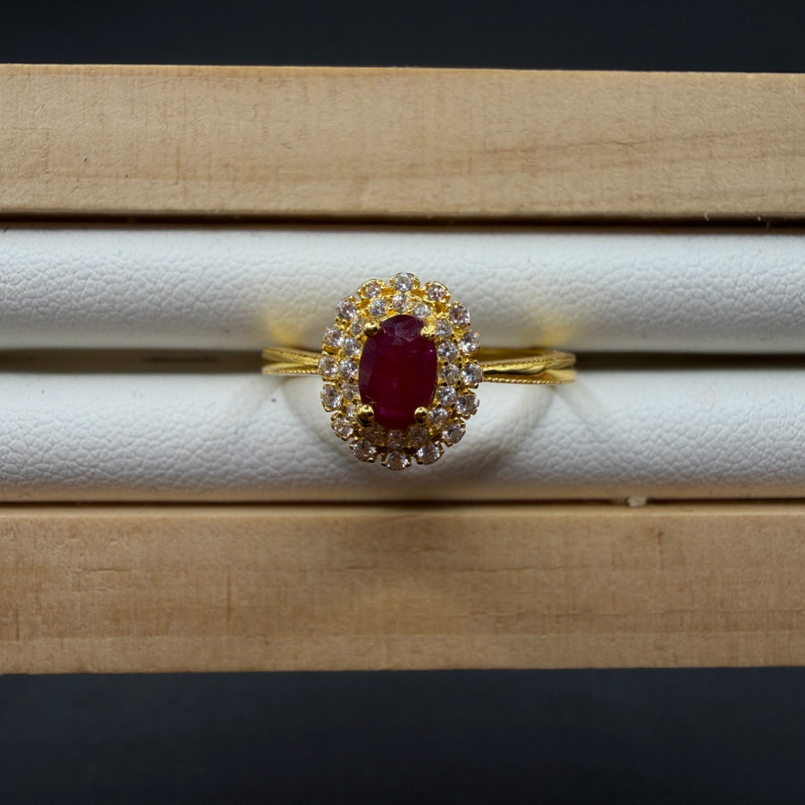 Ruby S925 Adjustable Ring