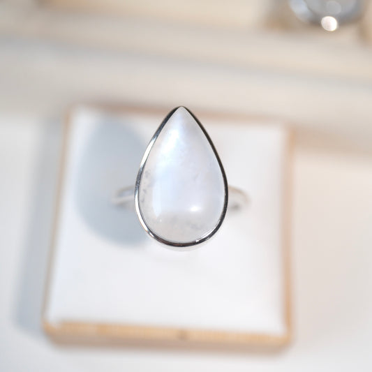 Moonstone S925 Adjustable Ring | Intuition | Feminine | Healing