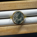 Moss Agate S925 Adjustable Ring