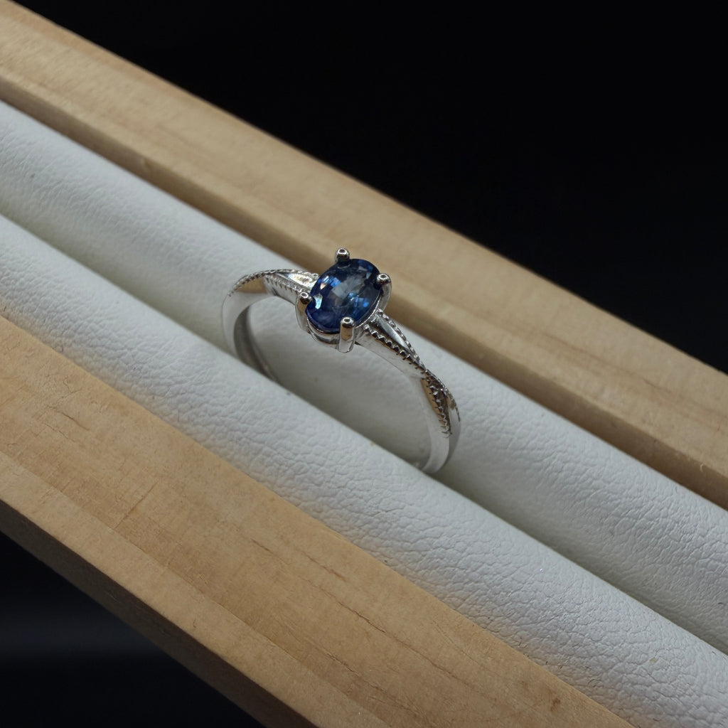 Sapphire S925 Adjustable Ring