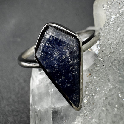 Dumortierite S925 Adjustable Certified Ring