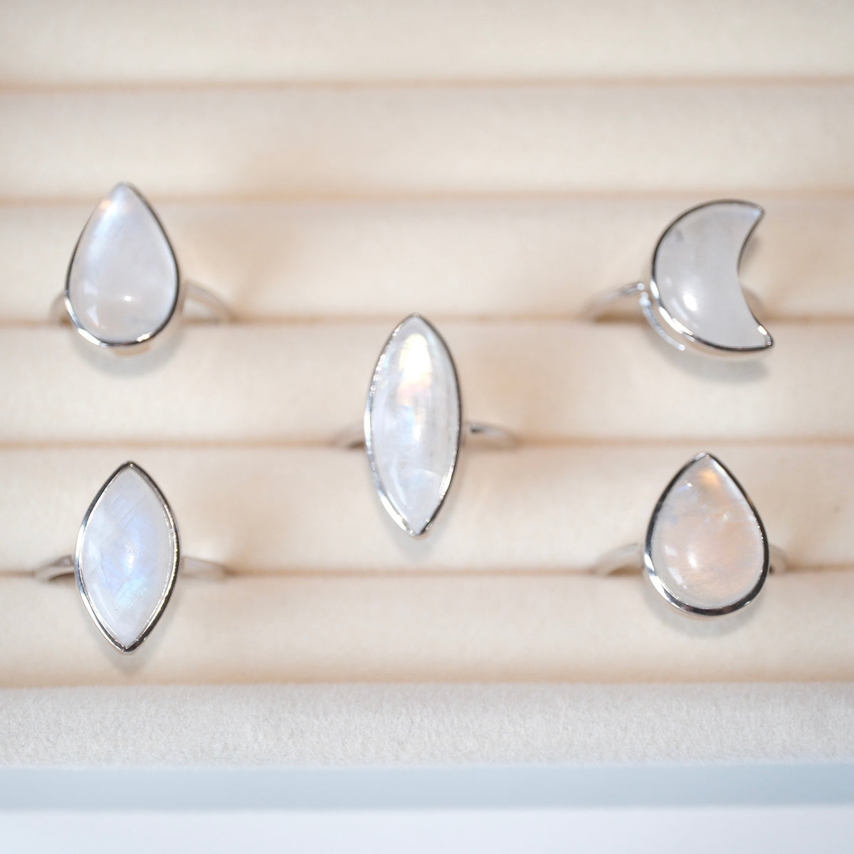 Moonstone S925 Adjustable Ring | Intuition | Feminine | Healing