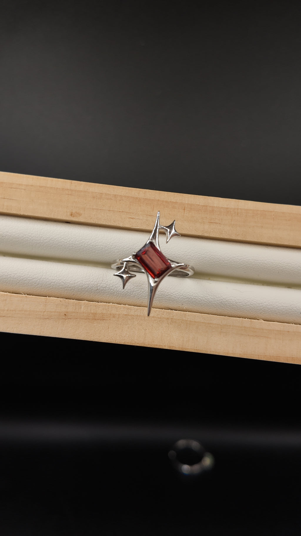 Garnet Signature Star Ring