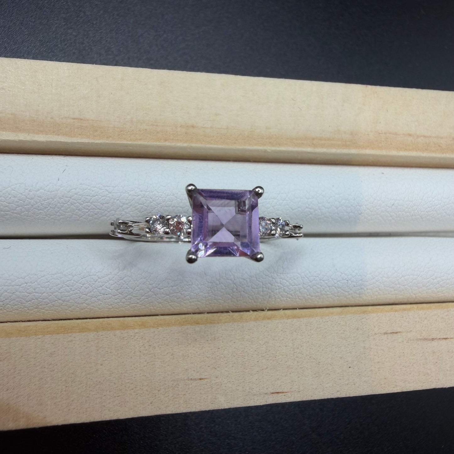 Amethyst S925 Adjustable Ring