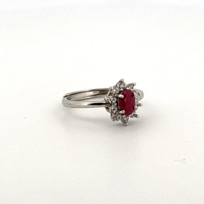 Ruby S925 Certified Adjustable Ring
