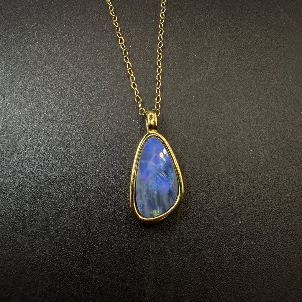 Australian Boulder Opal S925 Necklace
