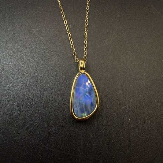 Australian Boulder Opal S925 Necklace