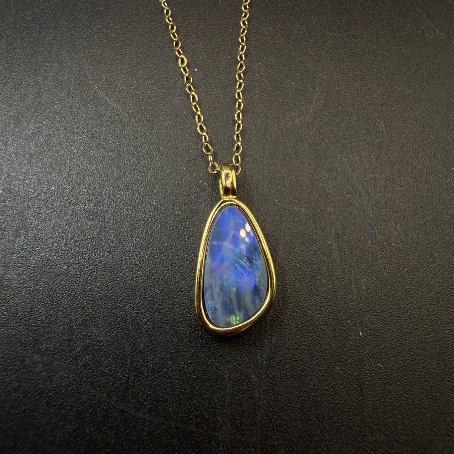 Australian Boulder Opal S925 Necklace