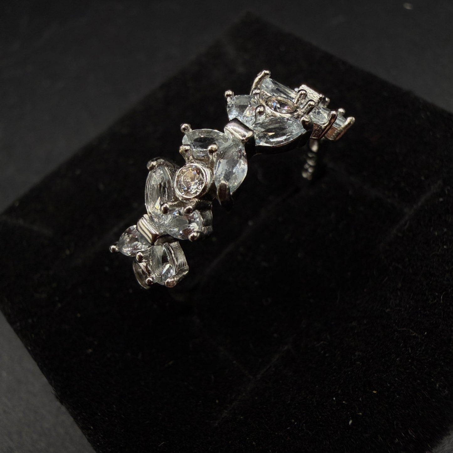 Aquamarine Butterfly S925 Certified Adjustable Ring