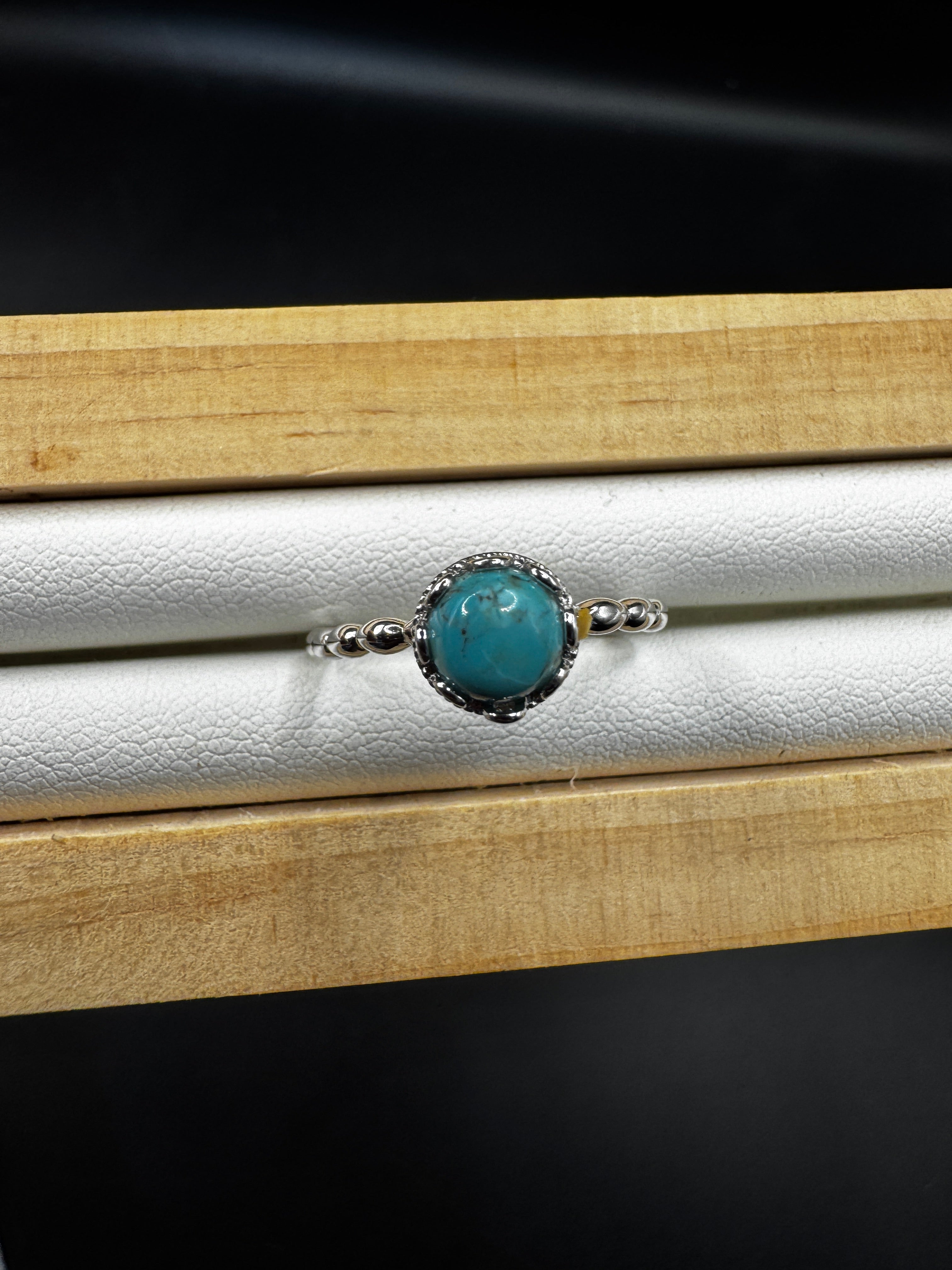 Turquoise S925 Adjustable Ring