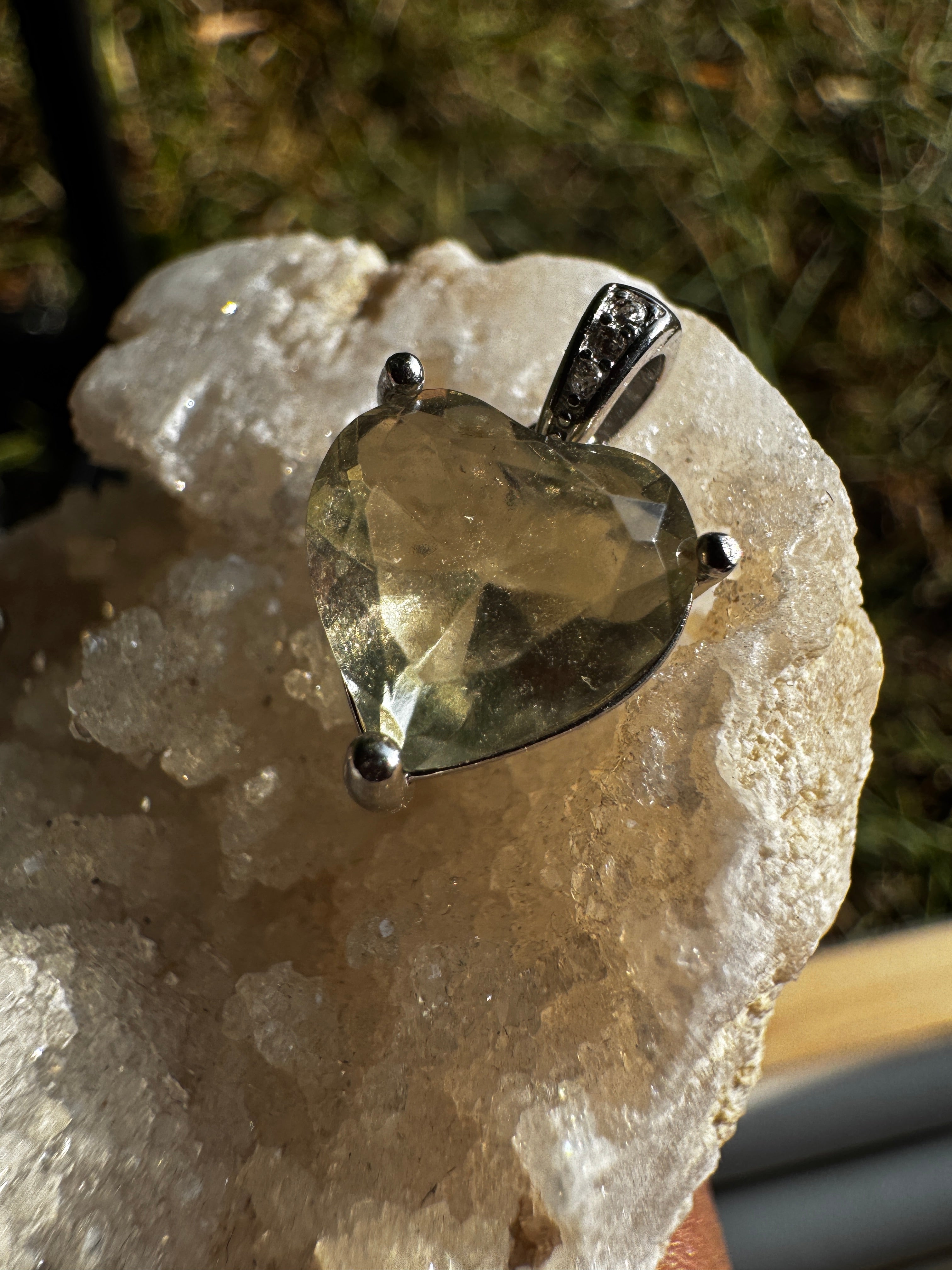 Libyan Desert Glass S925 Necklace