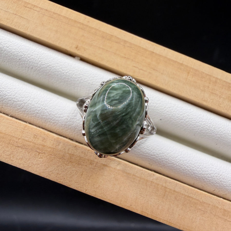 Seraphinite S925 Adjustable Ring