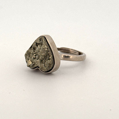 Pyrite S925 Adjustable Ring
