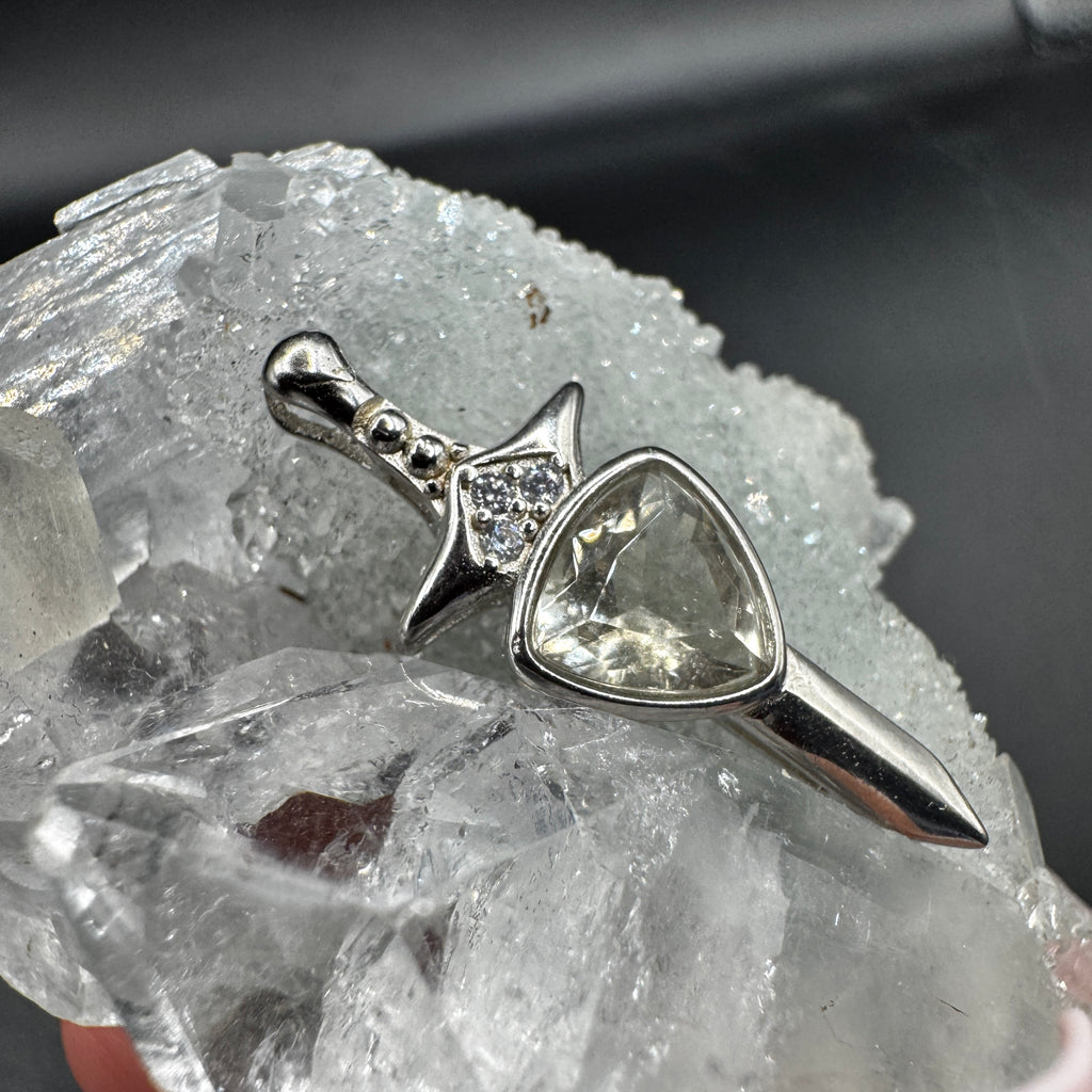 Libyan Desert Glass Sword Necklace