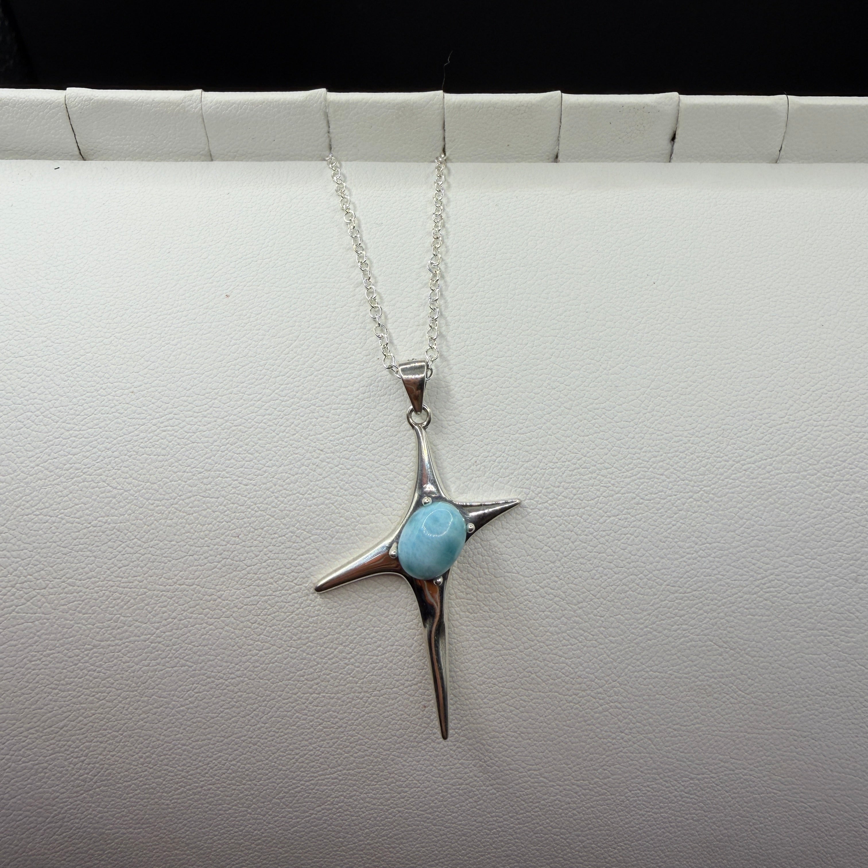 Larimar Star S925 Necklace