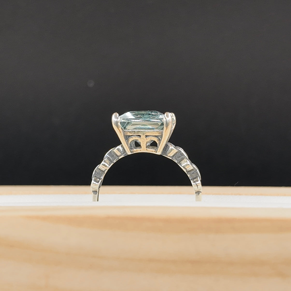 Blue Fluorite S925 Adjustable Ring