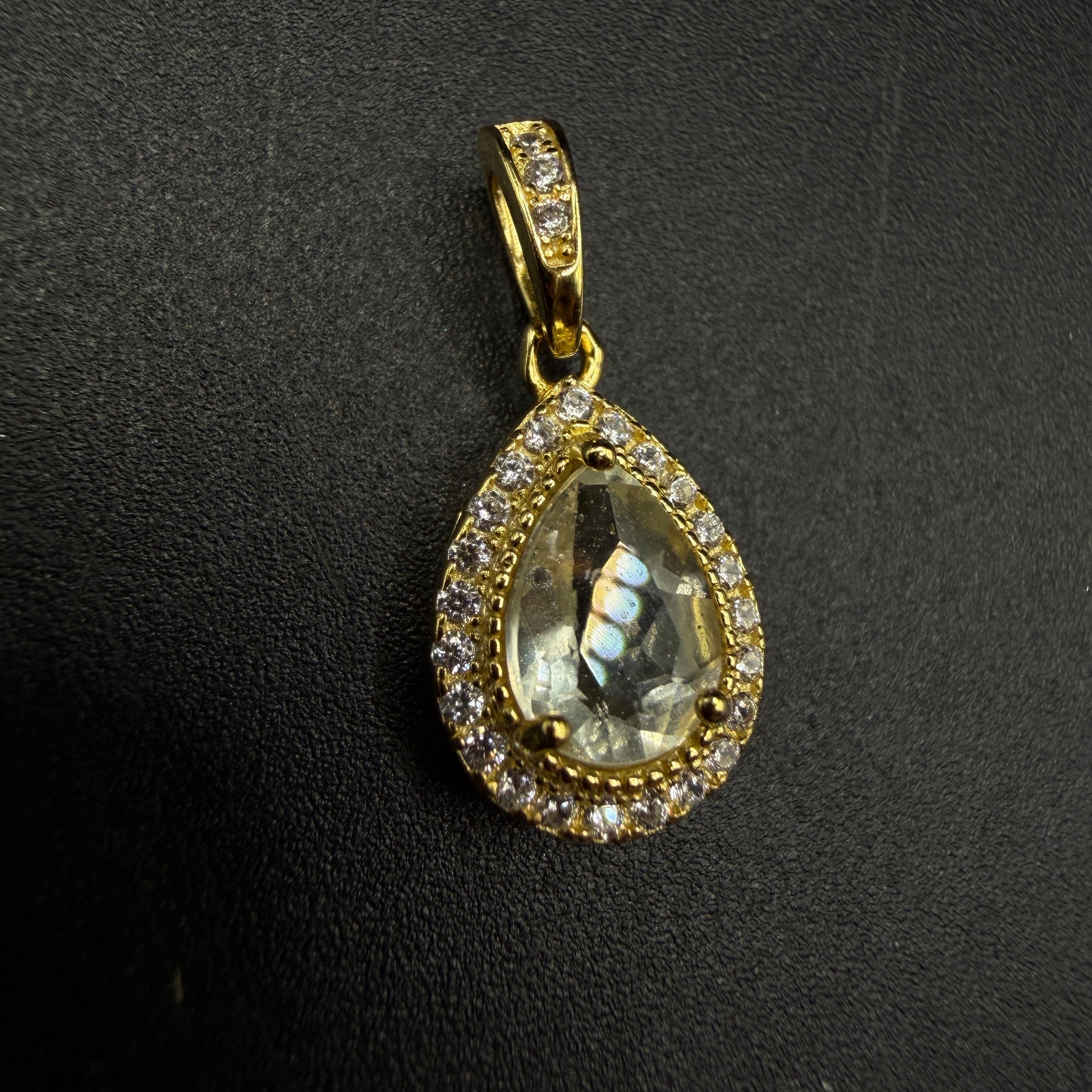 Gold Libyan Desert Glass S925 Certified Necklace