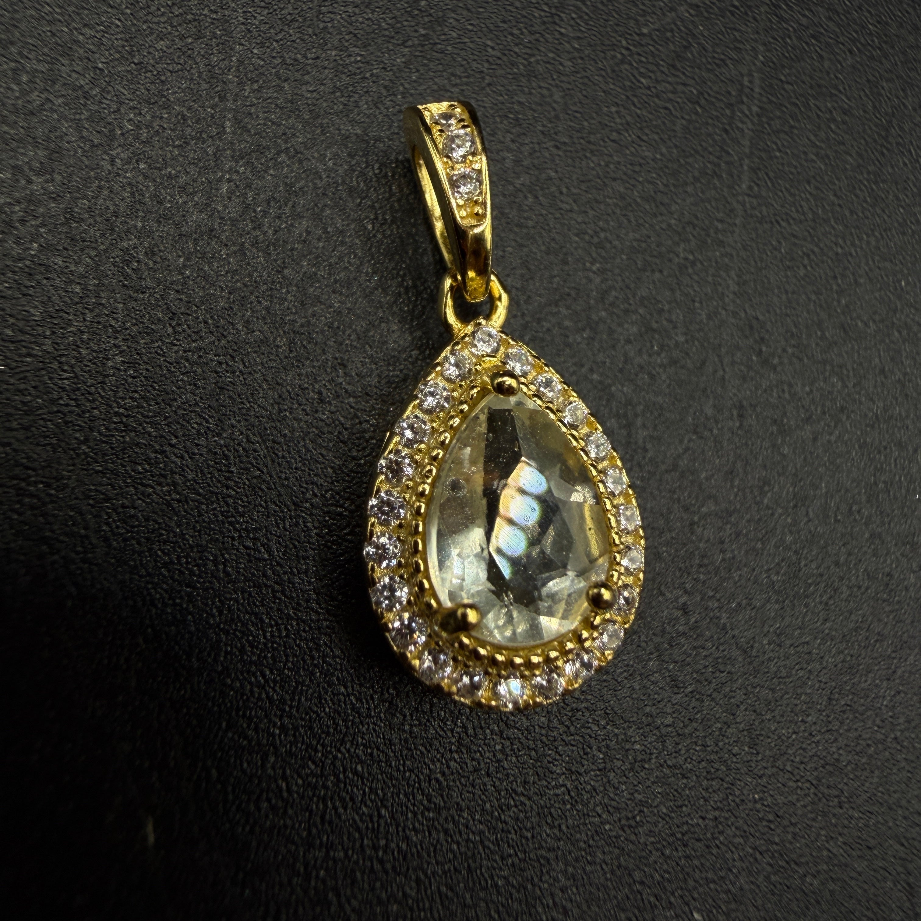 Gold Libyan Desert Glass S925 Certified Necklace