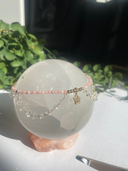 Pink Opal Anklet