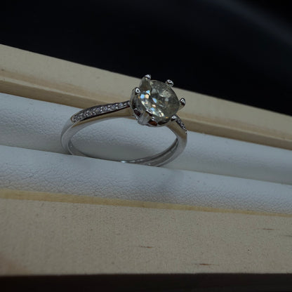 Libyan Desert Glass S925 Certified Adjustable Ring