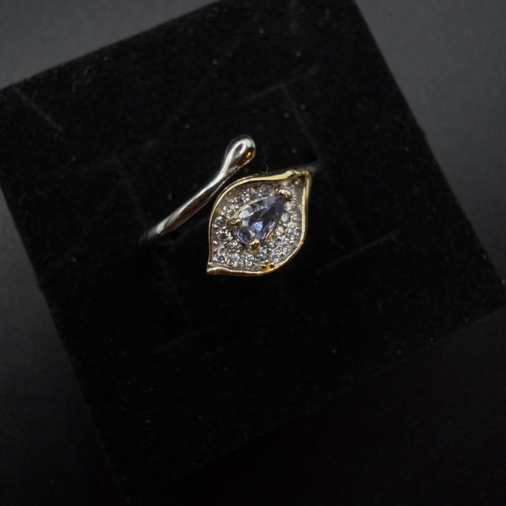 Tanzanite Snake S925 Adjustable Ring