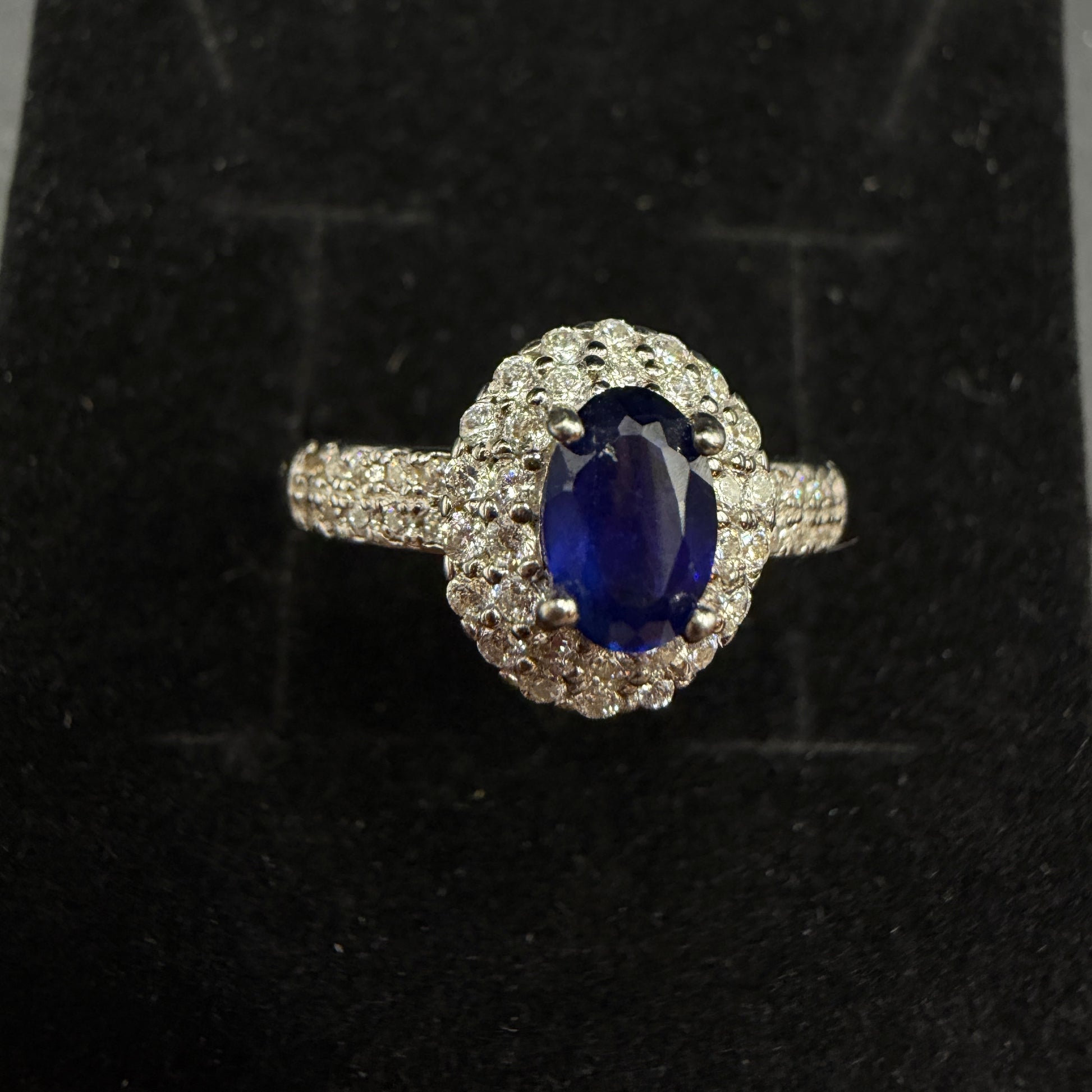 Sapphire S925 Certified Adjustable Ring