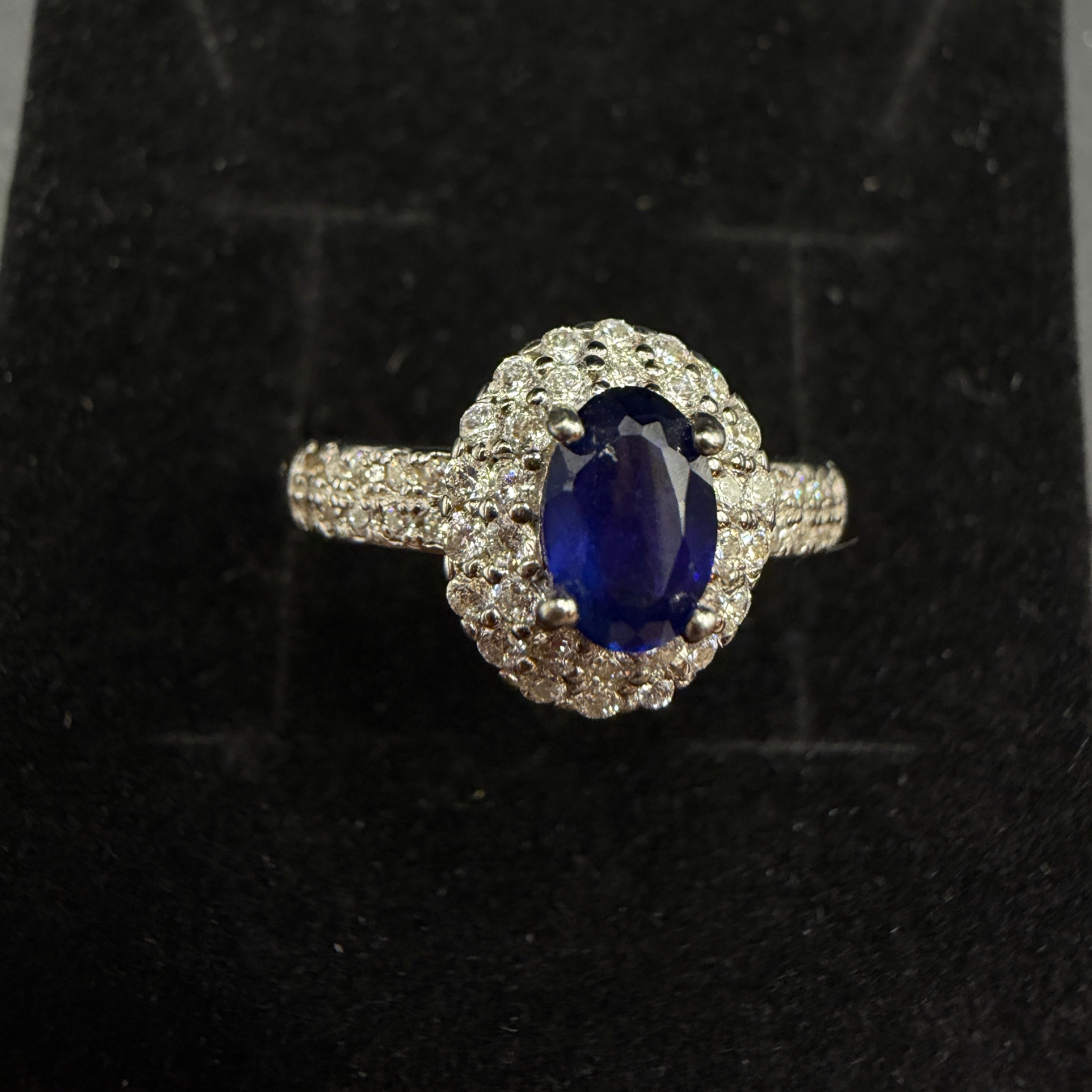 Sapphire S925 Certified Adjustable Ring