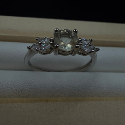 Libyan Desert Glass S925 Certified Adjustable Ring