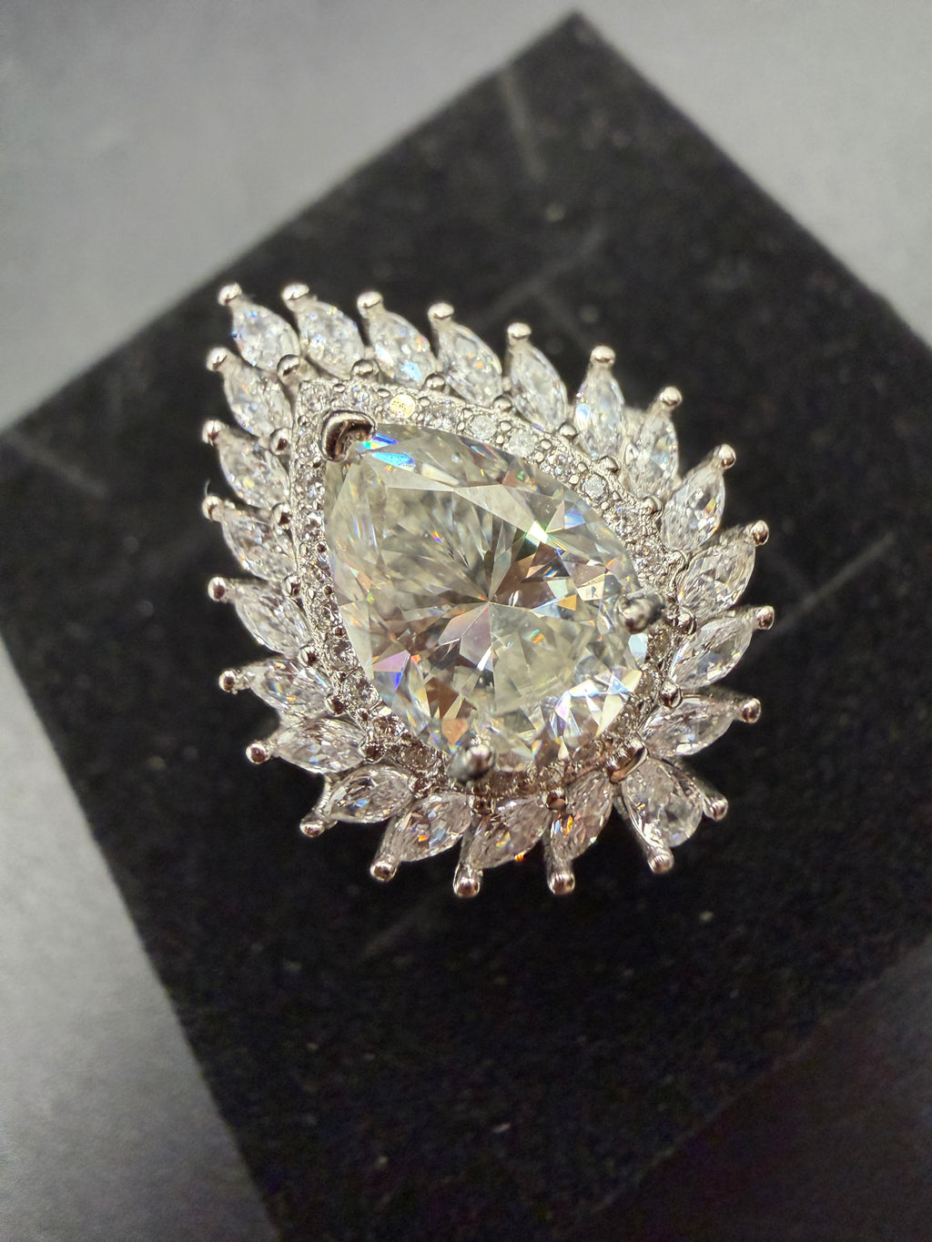 Moissanite S925 Certified Adjustable Ring