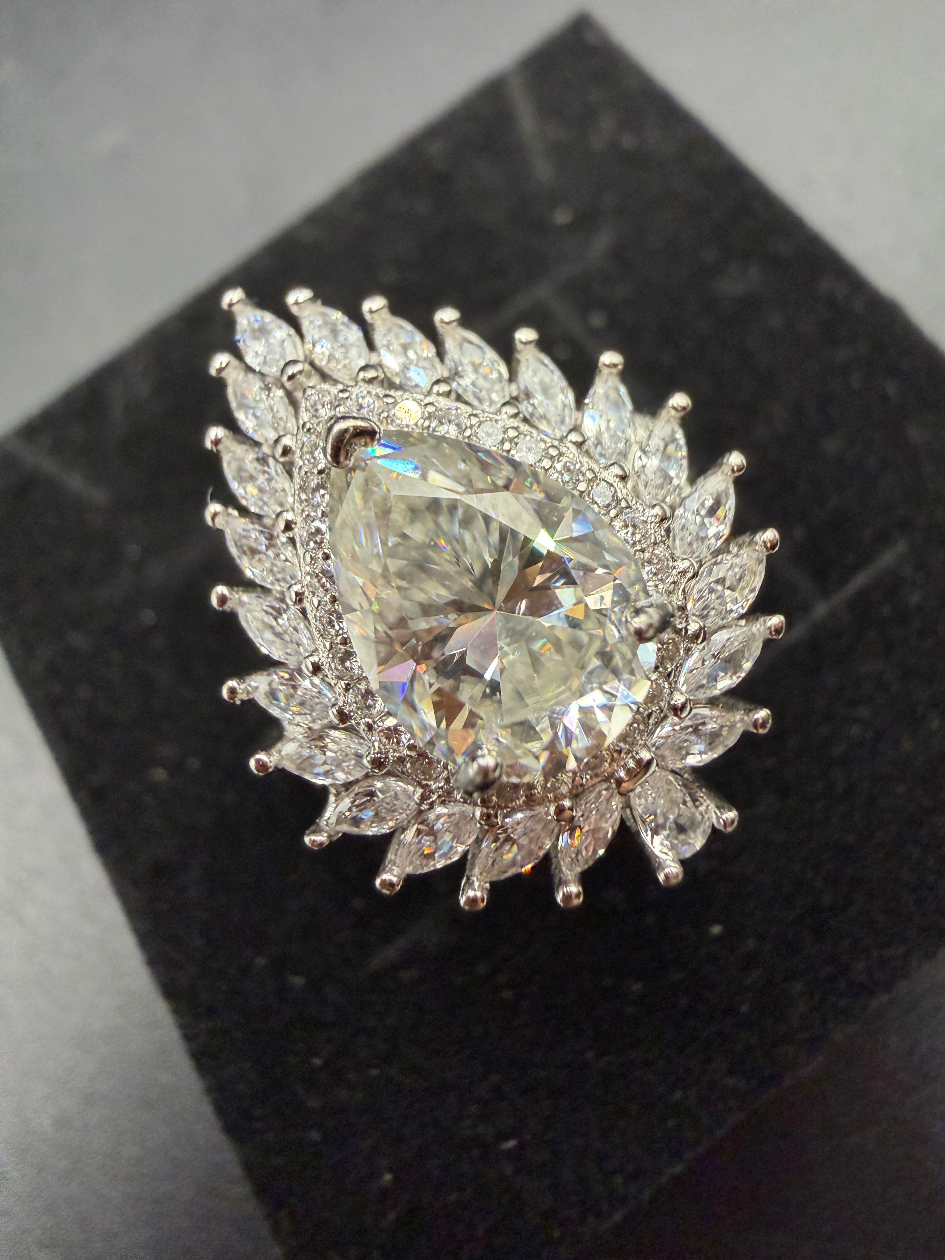 Moissanite S925 Certified Adjustable Ring