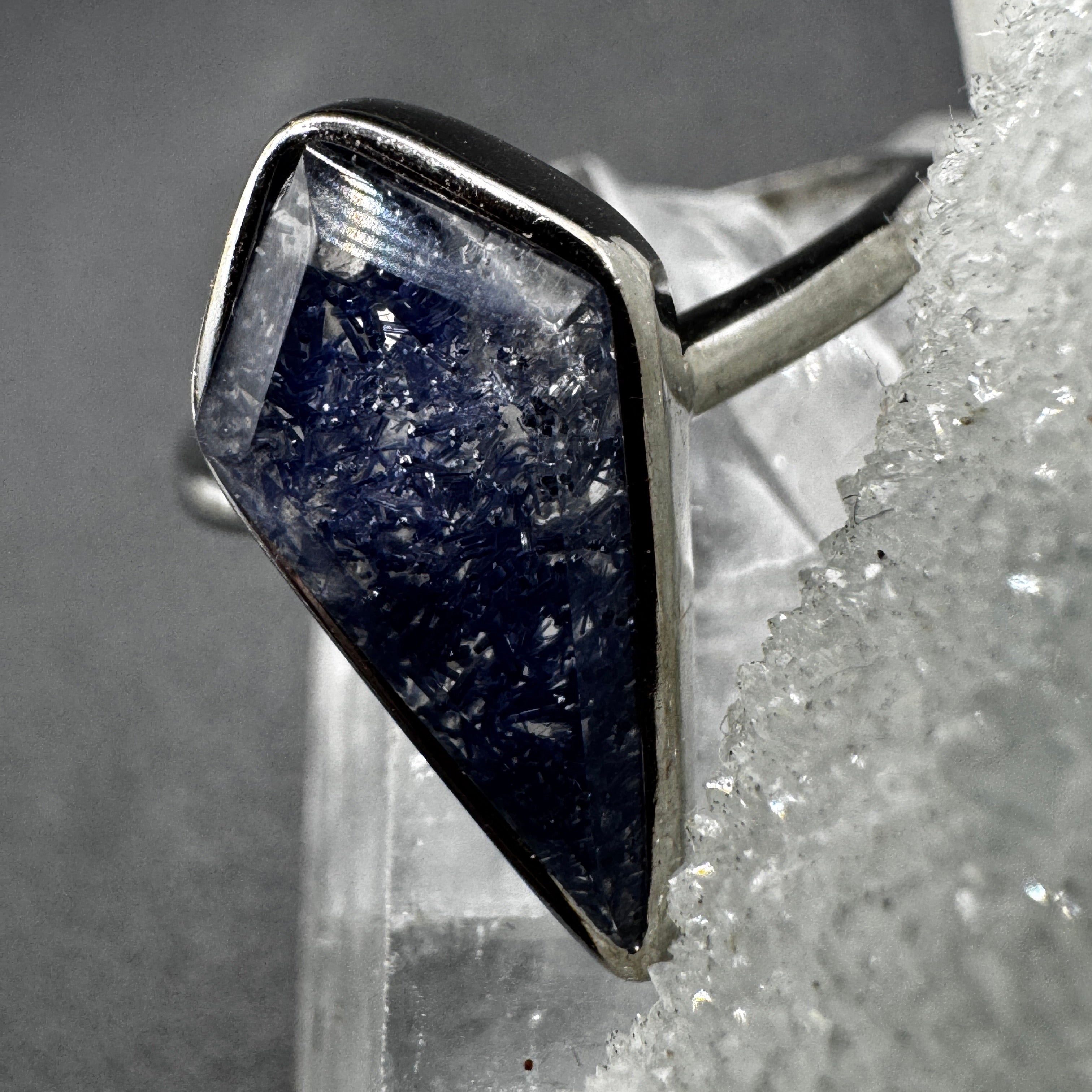 Dumortierite S925 Adjustable Certified Ring