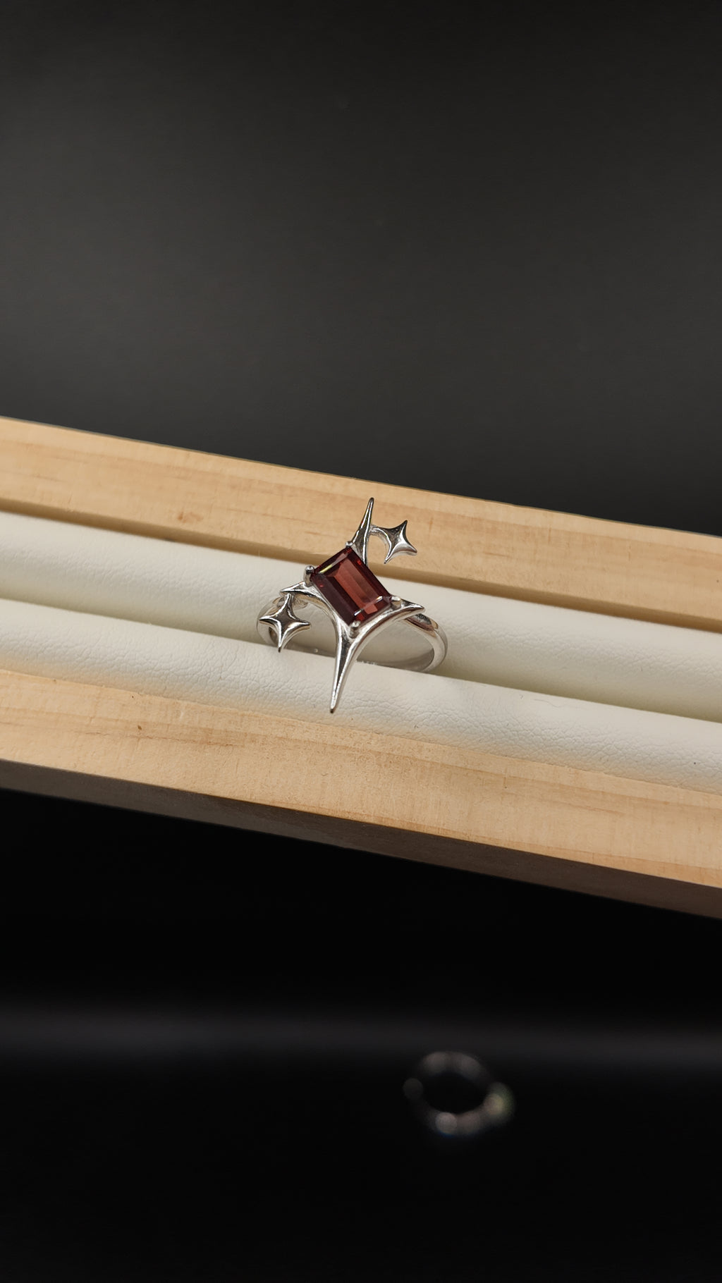 Garnet Signature Star Ring