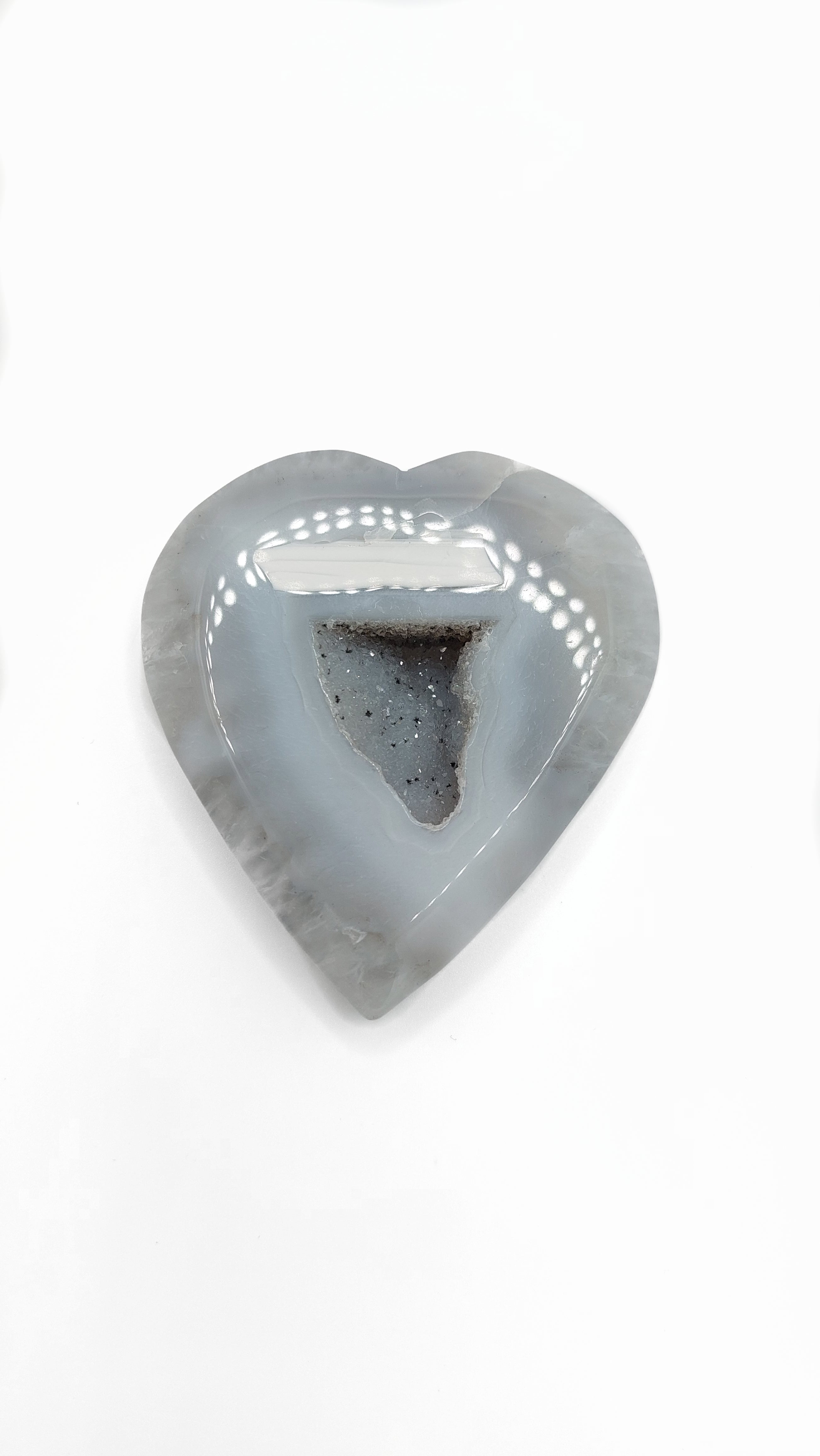 Druzy Agate Heart