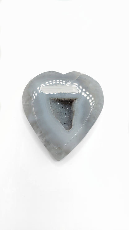 Druzy Agate Heart