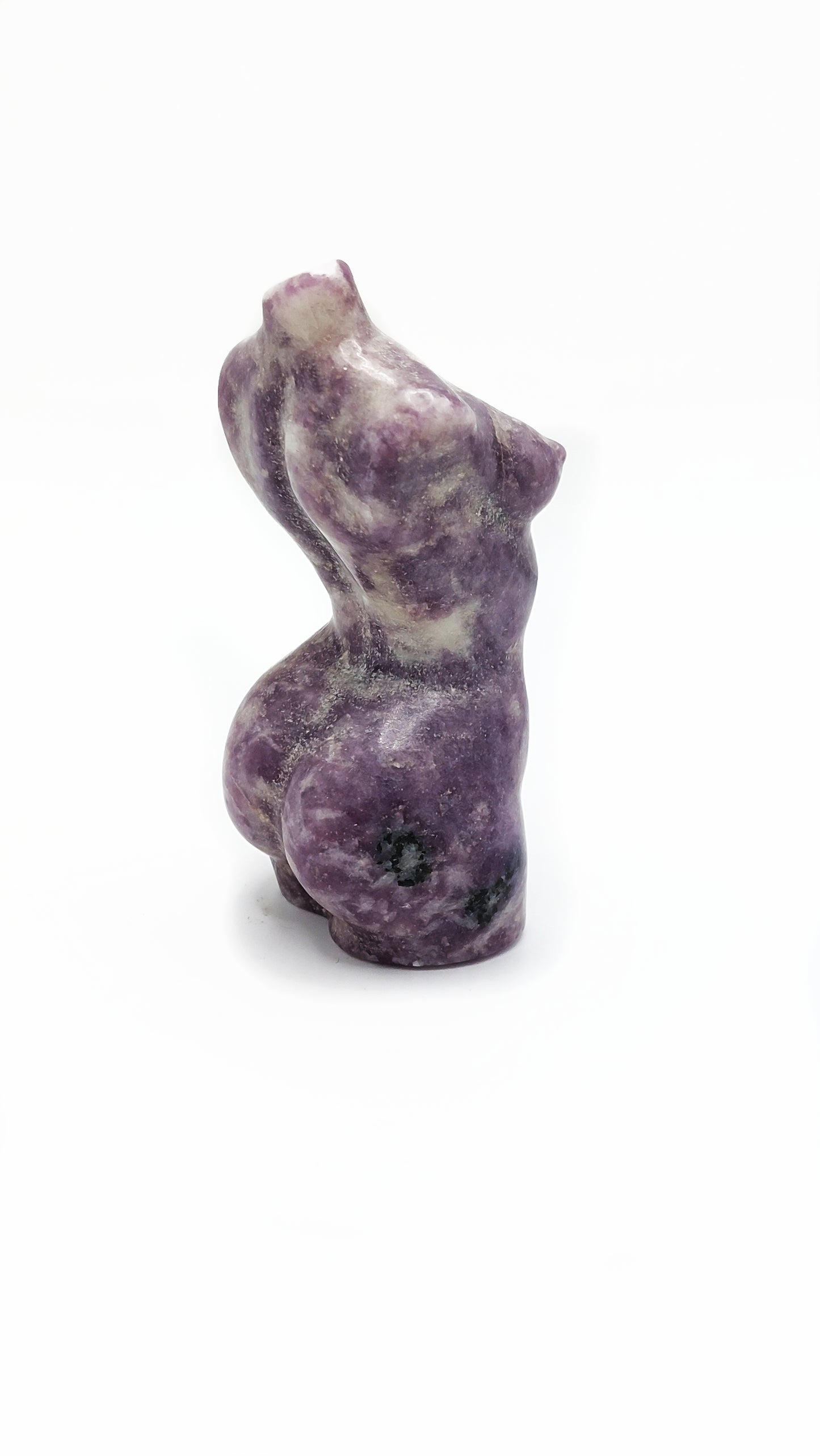 Lepidolite Goddess Lady Body Carving