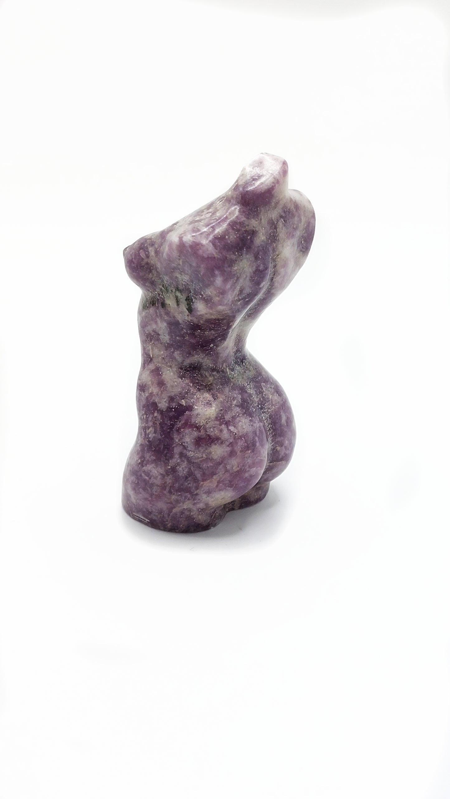 Lepidolite Goddess Lady Body Carving