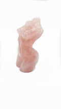 Rose Quartz Goddess Lady Body Carving