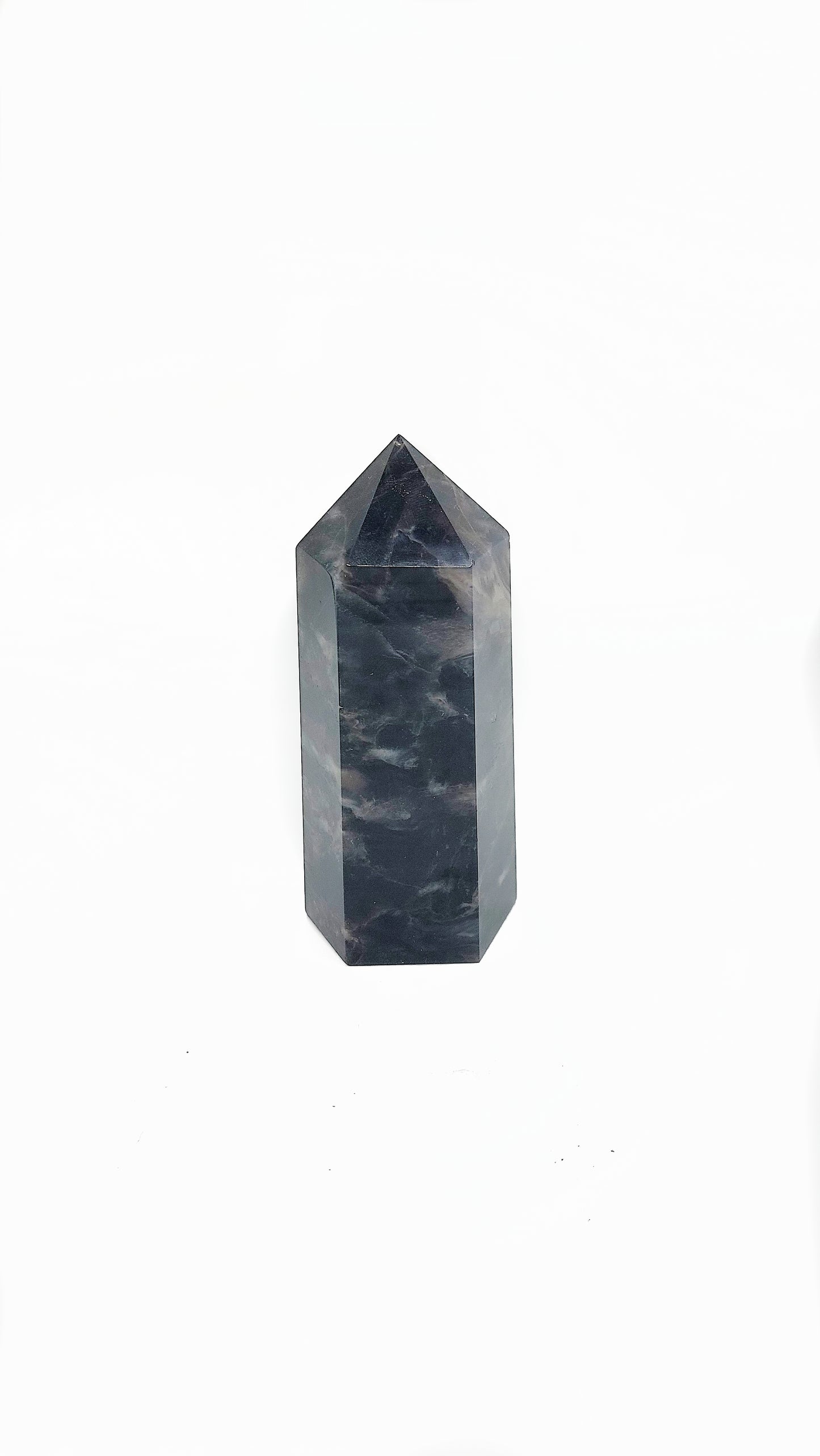 Large Black Rose Quartz Tower