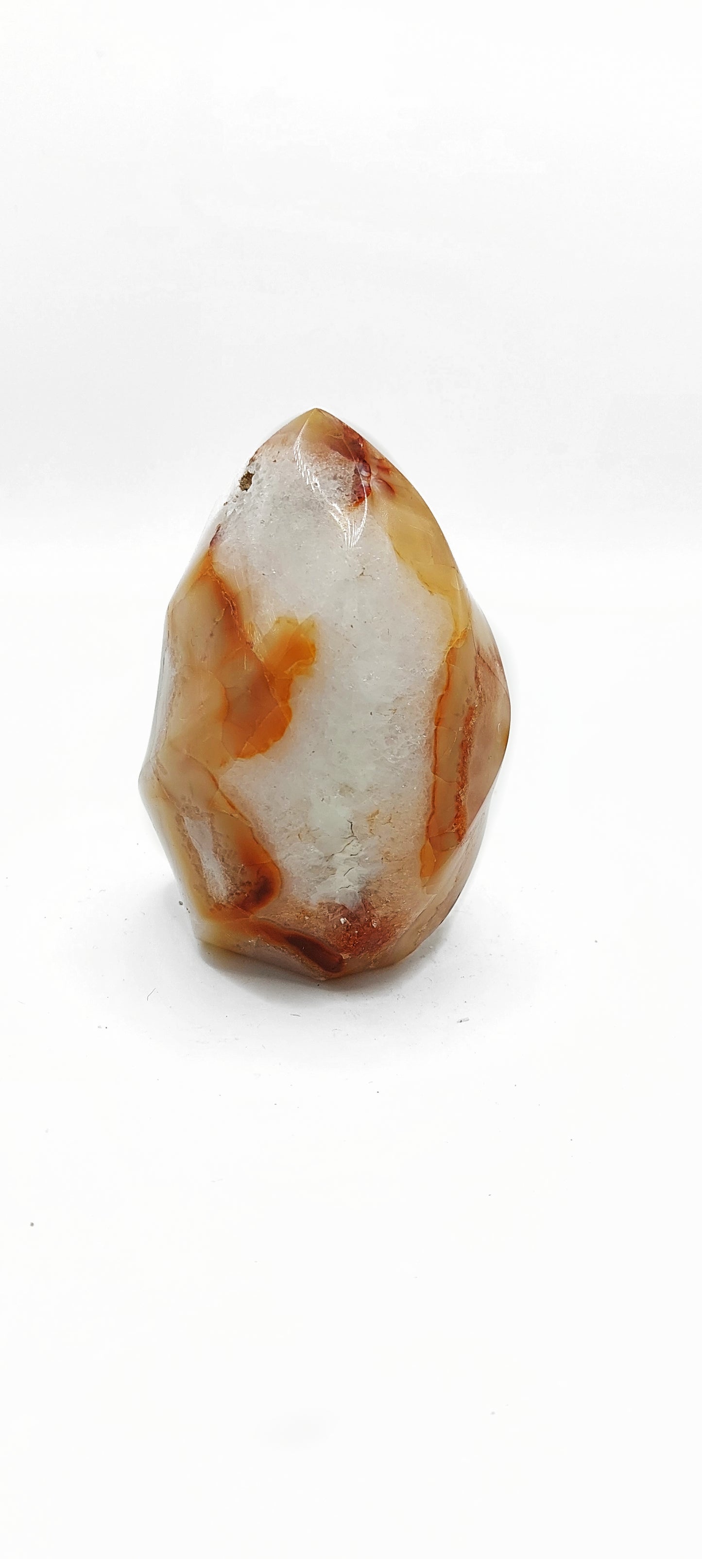 Chunky Carnelian Flame Carving