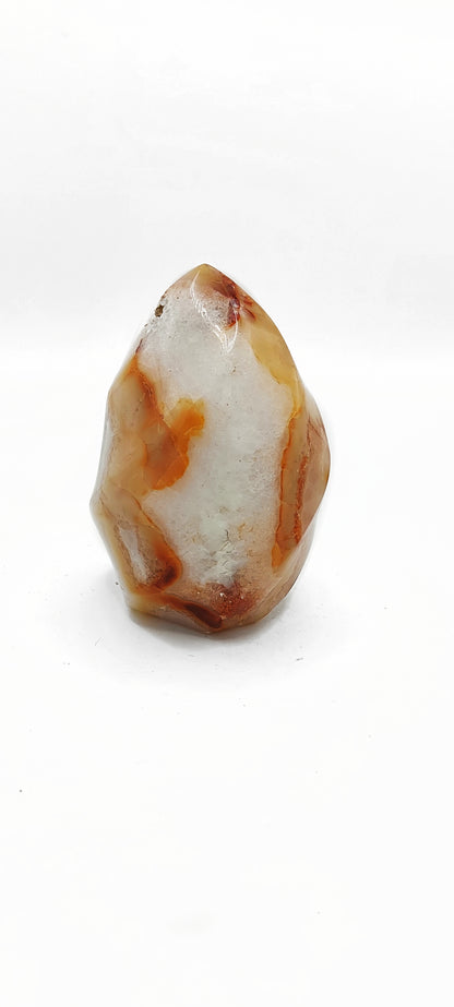 Chunky Carnelian Flame Carving