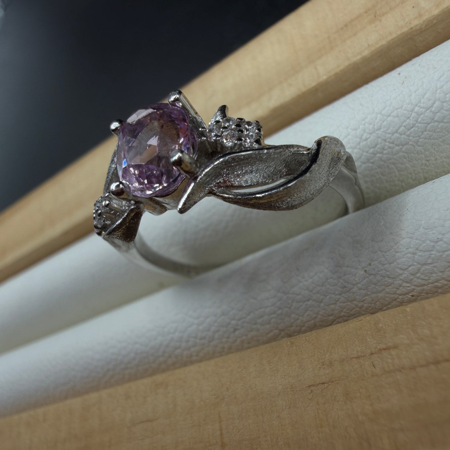 Kunzite S925 Adjustable Certified Ring