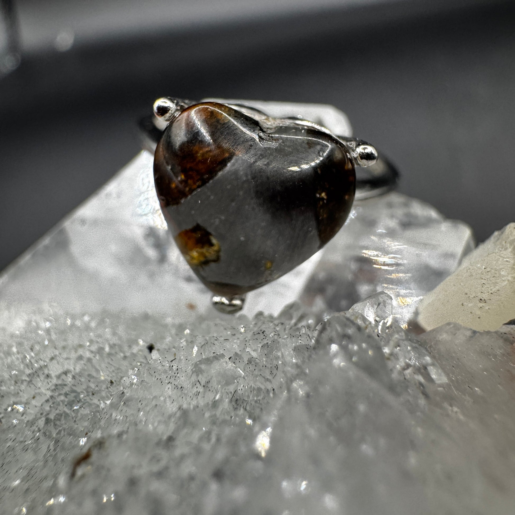 Pallasite Adjustable Ring