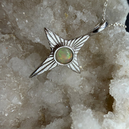 Opal Star S925 Necklace