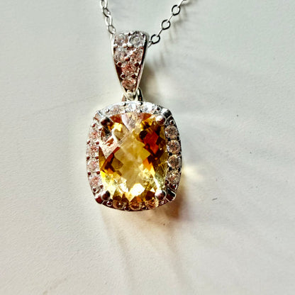 Citrine S925 Necklace