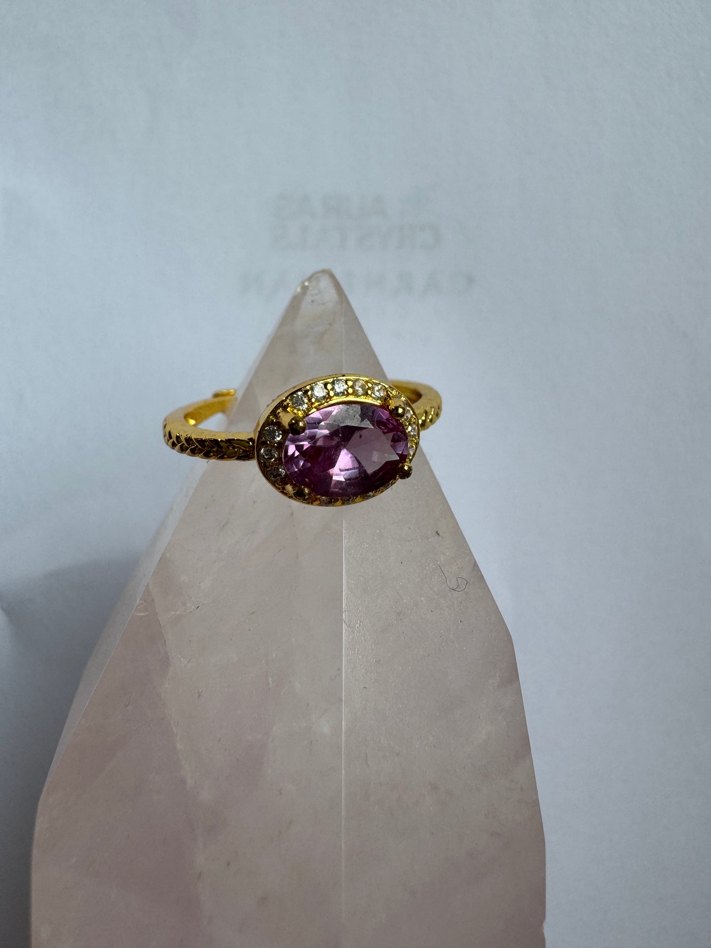 Gold Amethyst Ring 3